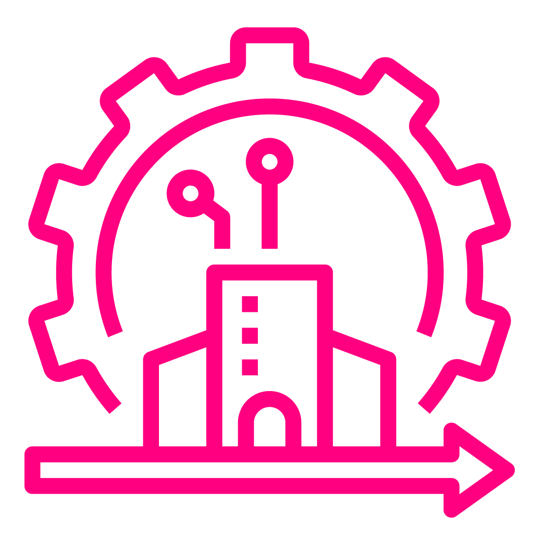 Ícono de Transformación de organización y procesos